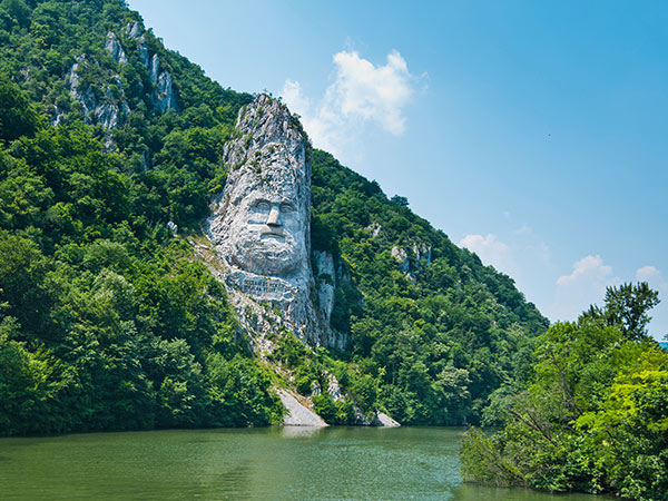 Iron Gate Rock Danube Romania