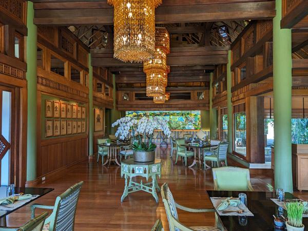 a look inside Kao restaurant at Four Seasons Resort Chiang Mai