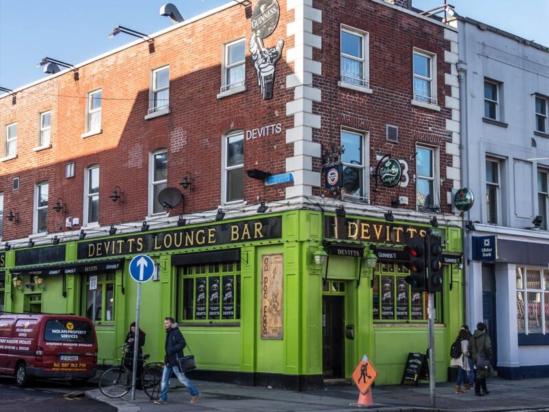 exterior shot of Devitt's of Camden Street, Dublin pub