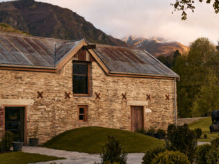 a historic building in Ayrburn, New Zealand