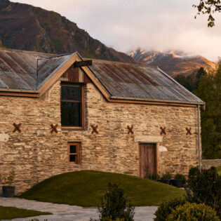 a historic building in Ayrburn, New Zealand