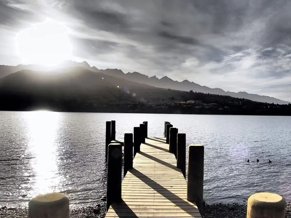 the private wharf at The Rees Queenstown