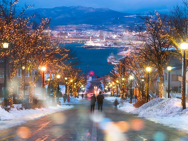 Christmas Hachimanzaka Hakodate Hokkaido japan