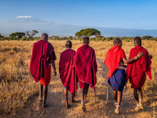 the Maasai warriors in Africa