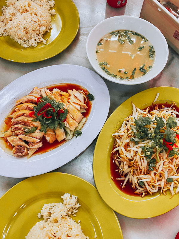 plates of food on the table in Malaysia