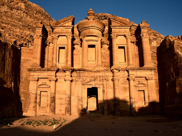 the Treasury (Al-Khazneh) in Petra, Jordan