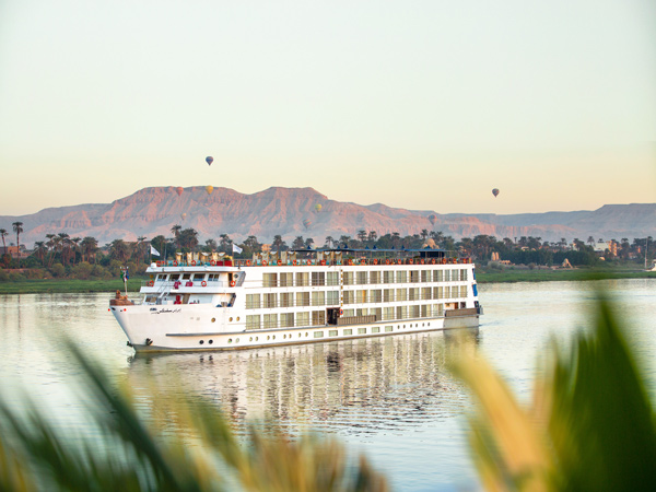 the Uniworld BoutiqueRiver Cruises sailing across Egypt and the Nile