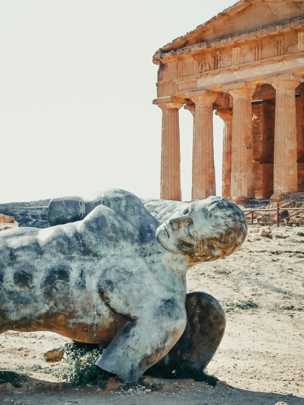 Valley of the Temples or Valle dei Templi in Agrigento, Sicily