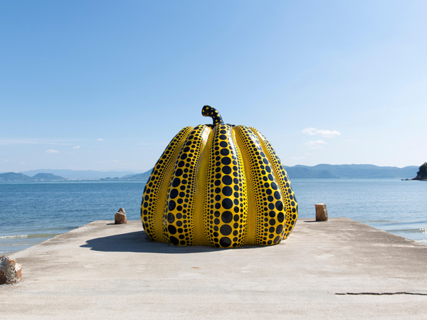 Yayoi Kusama’s pumpkin on Naoshima Island