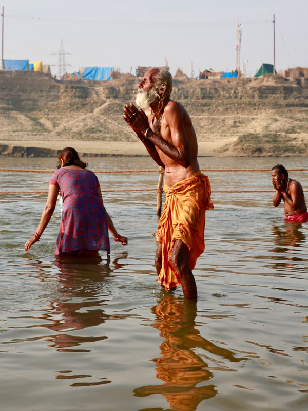 participants at the Kumbh Mela of Allahabad