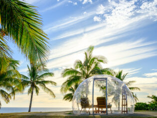 Private Dome in Fiji Marriott near the seas.