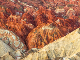 Danxia Landform, Colorful Danxia, Gansu, China