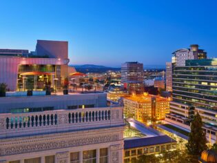 Rooftop view of The Nines in Portland