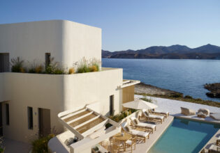 the outdoor pool at White Pebble Suites, Milos, Greece