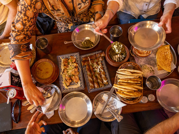 a Pakistani feast