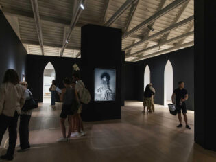 Visitors exploring The Polygon Gallery in Lower Lonsdale.