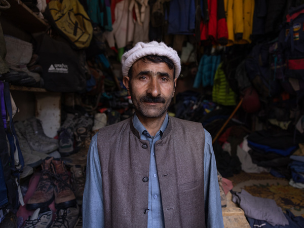 a stallholder in Skardu