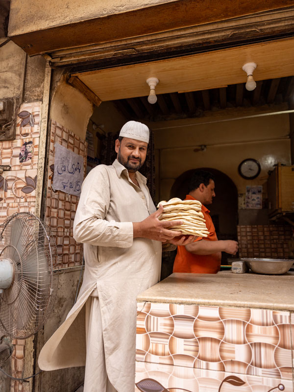 a Pakistani local wearing a salwar kameez