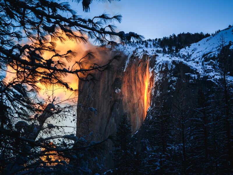 Yosemite Firefall at Sunset, Yosemite National Park