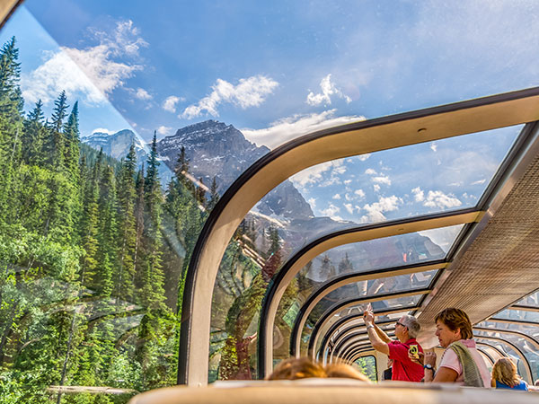 view from the Rocky Mountaineer