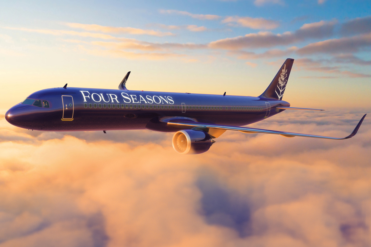 Four Seasons private jet