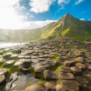 The Giant’s Causeway is a UNESCO World Heritage site located on the rugged coast of County Antrim in Northern Ireland.