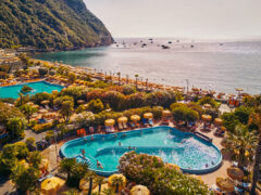 the pool view from Giardini Poseidon Terme, Sun Princess