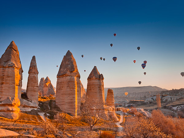 Love Valley in Cappadocia, Turkey