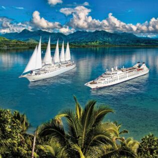 Windstar Cruises in Tahiti ships