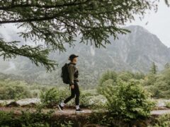 Solo female on a hike in the Kamikochi National Park, Japan