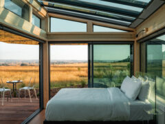 The interior of PurePod Matū.