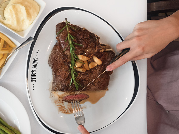 Chops Grille hand-cut steaks