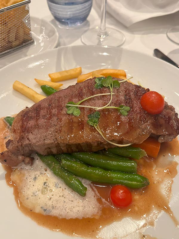 Eclipse dining room's steak