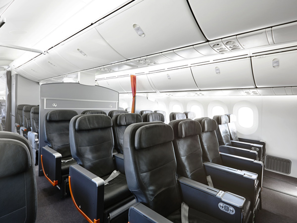 the seats onboard Jetstar’s Boeing 787 Dreamliner Business Class