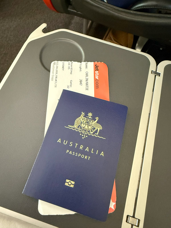 an Australian passport and a Business Class Max ticket, jetstar business class review sydney to seoul