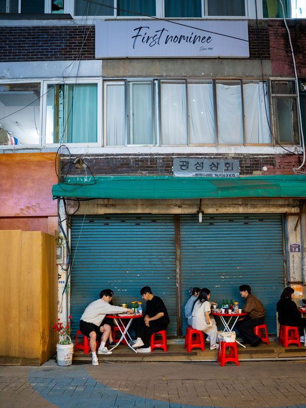 al fresco eat street, South Korea