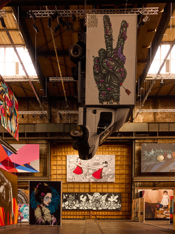 the street art scene at NDSM, Amsterdam