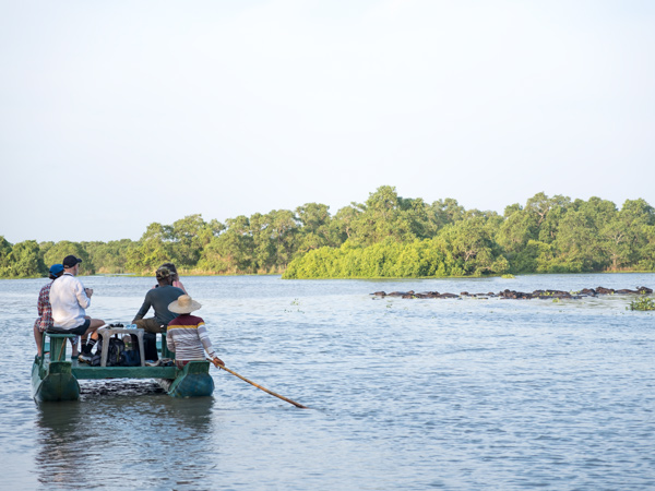boat ride at Kalametiya Bird Sanctuary