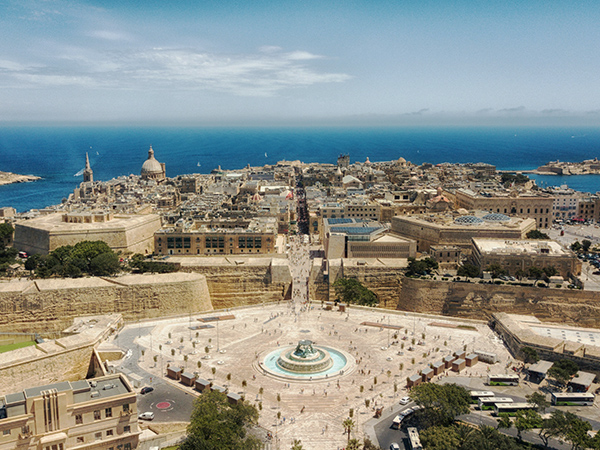 Golden sandstone buildings and grand fortifications make Valletta a living museum of Maltese heritage.