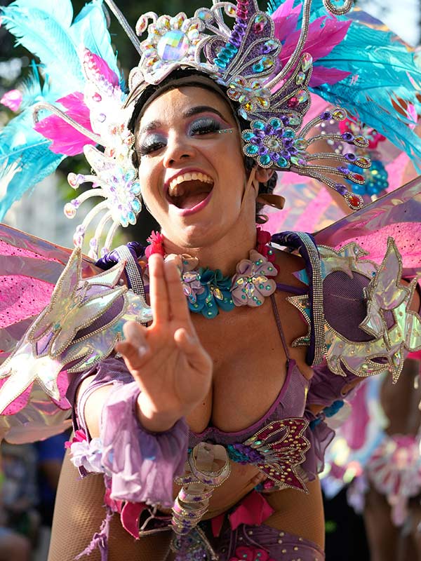 performer at Carnaval de Barranquilla in colombia