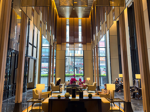 Four Seasons hotel lobby