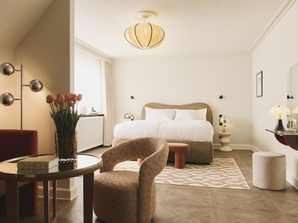the suite interior at Hotel Bella Grande