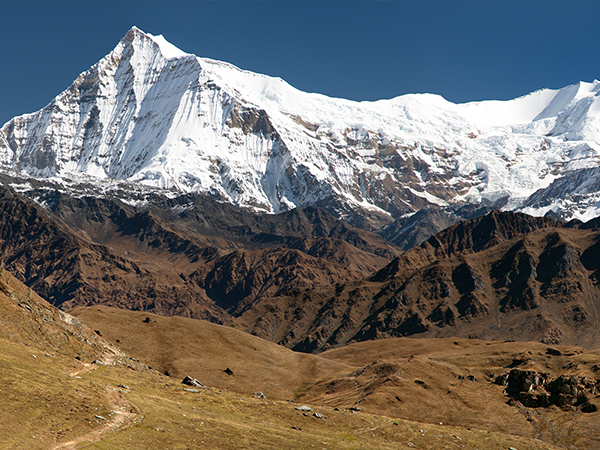 View of Putha Churen Himal and Dhaulagiri Himal - Dhaulagiri VI - Guerrilla trek - western Nepalese Himalayas