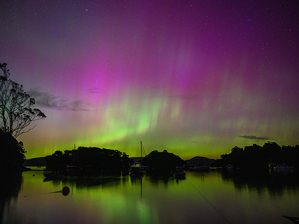 southern lights from Rakiura Stewart Island.