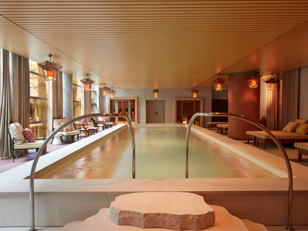 the indoor heated swimming pool at Mondrian Bordeaux Les Carmes