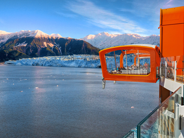 Celebrity Edge's Magic Carpet in Alaska, USA