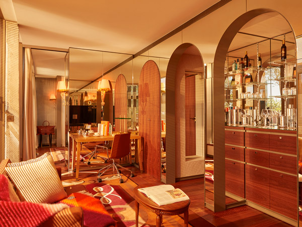 the interior of Mondrian Bordeaux Les Carmes
