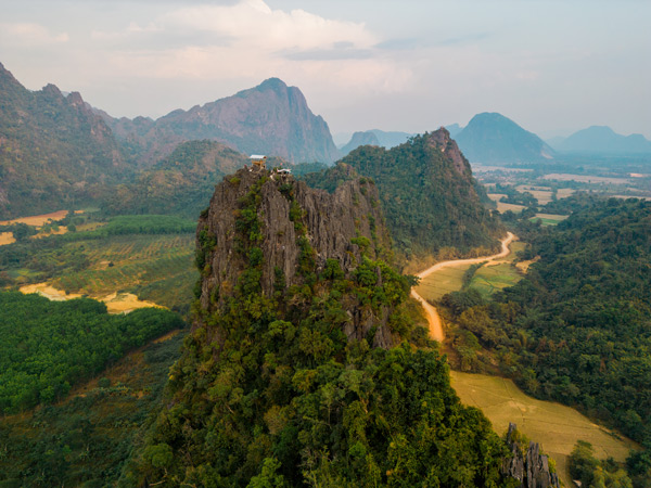 a karst mountain in Thailand