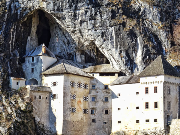 the Predjama Castle in Slovenia