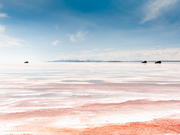 the salt flats in Bolivia